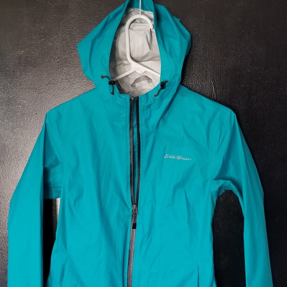Eddie Bauer Teal Rain Jacket (XS)
